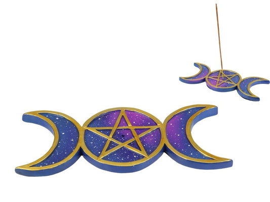 Triple Moon Incense Holder
