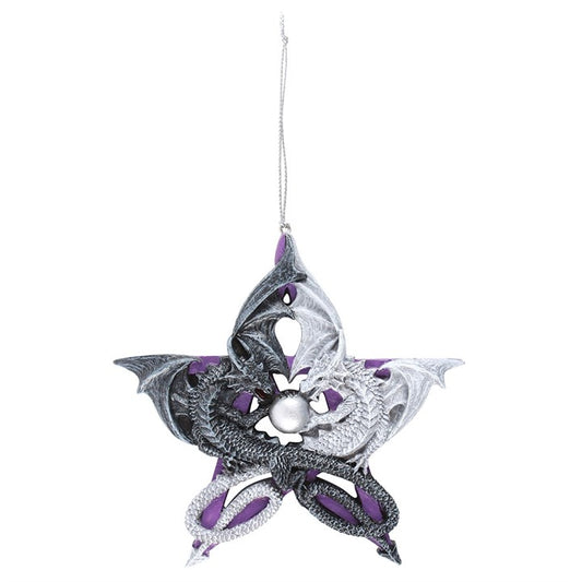 Pentagram Dragon Hanging Ornament Anne Stokes