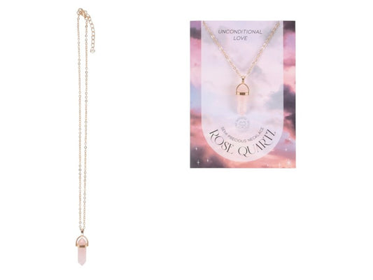 Rose Quartz Crystal Pendant