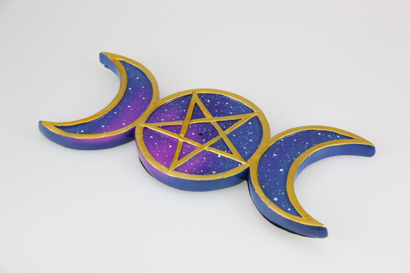 Triple Moon Incense Holder