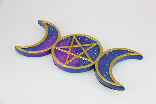 Triple Moon Incense Holder