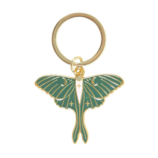 Luna Moth Key Ring