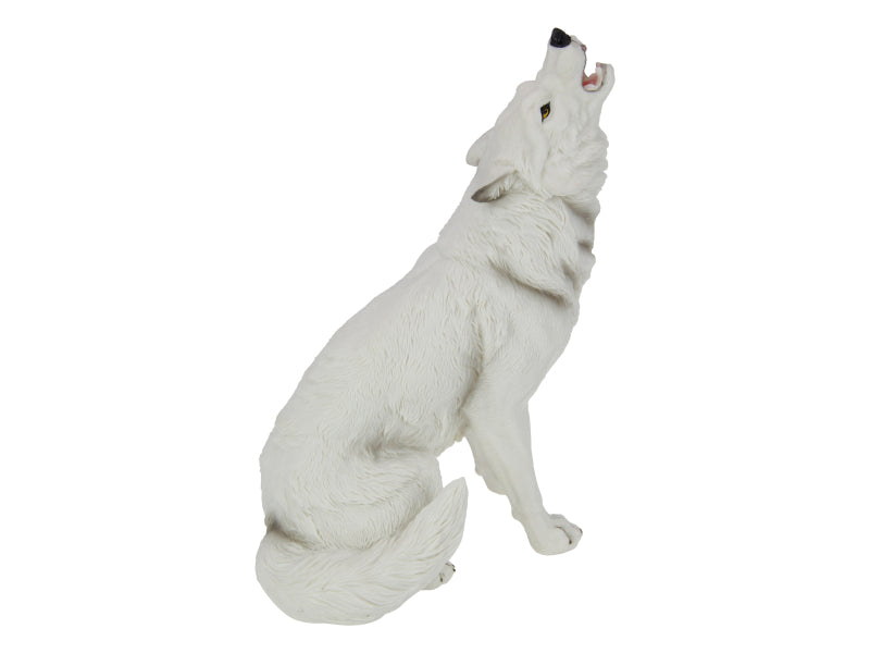 Howling White Wolf