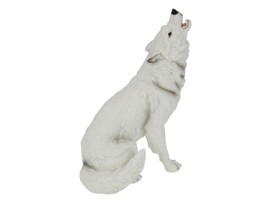 Howling White Wolf